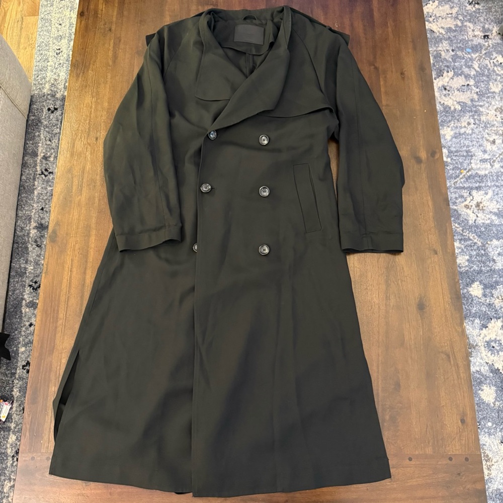Massimo Dutti Black Trench Coat